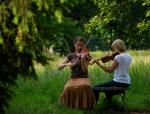 muzyka w parku - zamyślenie