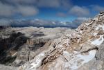 Dolomity - z podejścia na Piz Boe 3152m n.p.m.